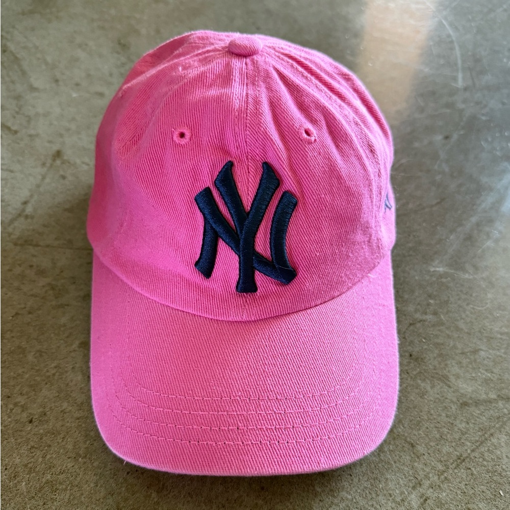 Pink NY Logo Baseball Cap